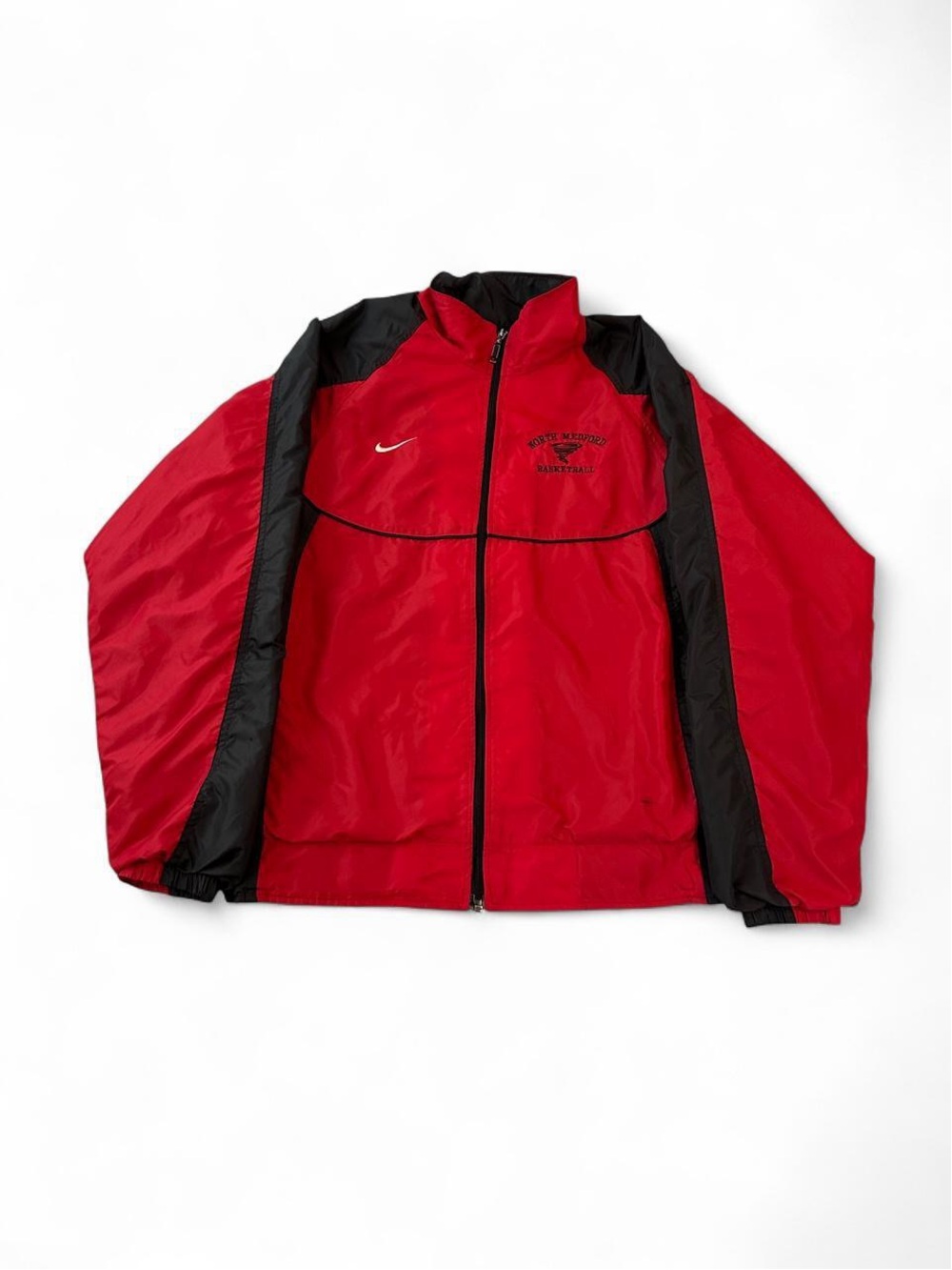 Nike Men’s Red & Black Full Zip Windbreaker Jacket